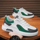 "Men’s Trendy Leather Sneakers – Low-Top Casual & Sport Style (2025 Collection)"