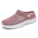 Summer Women's Mesh Slip-On Slippers – Casual & Breathable Half Support Shoes