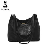 FOXER Women’s Small Designer Shoulder Bag – Soft PU Luxury Underarm Tote with Large Capacity