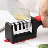 3-Stage Kitchen Knife Sharpener – Non-Slip Base.