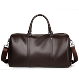 Retro Waterproof PU Sports Bag - Large Capacity Travel & Gym Bag