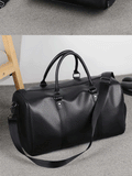 Retro Waterproof PU Sports Bag - Large Capacity Travel & Gym Bag
