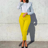 Elegant High-Waisted Work Pants for Women – Sleek, Professional & Comfortable