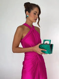 🔥 Sexy long dress with asymmetrical straps – bold, elegant and unforgettable