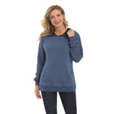 3XL Nursing Maternity Hoodie – Fleece & Front Zipper