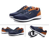 Men’s Leather Sport Sneakers – Breathable, Non-Slip Running & Walking Shoes for Autumn