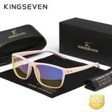 KINGSEVEN New 99% Anti-Blue Ray Glasses Transparent Lens Eyeglasses Men Women Computer Blue Light Blocking Decorative Eyewear