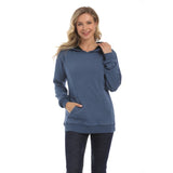 3XL Nursing Maternity Hoodie – Fleece & Front Zipper