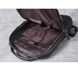 Men's Genuine Leather Backpack, Large Capacity, for School, Travel and Daily Use