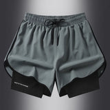Quick Dry 2 in 1 Running Shorts for Men and Women - Summer Workout and Fitness Clothing
