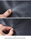 Men's Genuine Leather Backpack, Large Capacity, for School, Travel and Daily Use