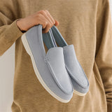 Men's Casual Shoes Suede Leather Loafers Classic British Style Men Shoes Lightweight Soft Moccasins Male Slip on Driving Flats