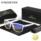 KINGSEVEN New 99% Anti-Blue Ray Glasses Transparent Lens Eyeglasses Men Women Computer Blue Light Blocking Decorative Eyewear