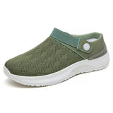 Summer Women's Mesh Slip-On Slippers – Casual & Breathable Half Support Shoes