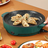 Non-stick electric multicooker frying pan for barbecue, meat, fish and omelets