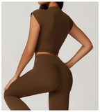 Women's Yoga Set – Crop Top & Leggings Activewear