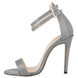 Women’s Summer High Heel Sandals – Classic Buckle Design, Elegant Fairy Style for Prom & Wedding