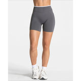 Women’s Seamless High-Waist Sports Shorts – Solid Color, Hip-Lifting Yoga & Running Shorts