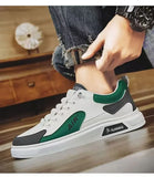 "Men’s Trendy Leather Sneakers – Low-Top Casual & Sport Style (2025 Collection)"