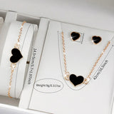 Conjunto de relógio feminino Radiant Style com pulseira de silicone e acessórios.