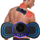 Mini Portable Neck Massager Electric Pulse Cervical Therapy