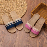 Women’s Summer Indoor Slippers – Lightweight, Anti-Slip Soft Linen Home Shoes