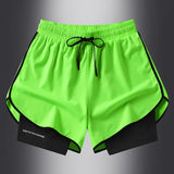 Quick Dry 2 in 1 Running Shorts for Men and Women - Summer Workout and Fitness Clothing