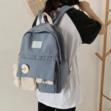 Kawaii Floral Backpack – Cute and Modern for School and Travel