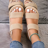 Minimalist Slingback Wedge Sandals – Lightweight Summer Slides with Thick Sole for Women