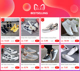 Men’s Casual Sneakers – Lightweight Tennis Walking Shoes with Soft Sole for Autumn and Winter