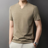 Men's Casual V-Neck T-Shirt - Comfortable for Summer