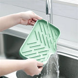 4-in-1 Silicone Faucet Mat and Kitchen Sink Tray