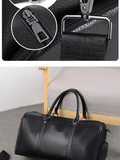 Retro Waterproof PU Sports Bag - Large Capacity Travel & Gym Bag