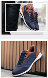 Men’s Leather Sport Sneakers – Breathable, Non-Slip Running & Walking Shoes for Autumn