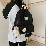 Kawaii Floral Backpack – Cute and Modern for School and Travel