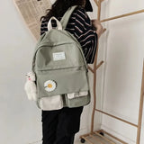 Kawaii Floral Backpack – Cute and Modern for School and Travel