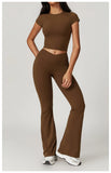 Women's Yoga Set – Crop Top & Leggings Activewear