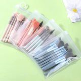 8-Piece Makeup Brush Set with Transparent Case