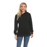 3XL Nursing Maternity Hoodie – Fleece & Front Zipper