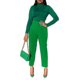 Elegant High-Waisted Work Pants for Women – Sleek, Professional & Comfortable