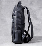 Men's Genuine Leather Backpack, Large Capacity, for School, Travel and Daily Use