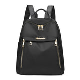 Simple Black PU Leather Backpack – Large Capacity and Urban Style