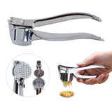 Manual Steel Garlic Press Crusher Durable and Easy to Use