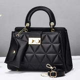 Women's Retro Square Shoulder Bag - Luxury Designer Handbag