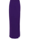 Eshin Slash-Neck High-Waist Split Dress – Timeless Autumn Elegance