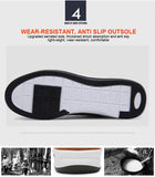 Men’s Leather Sport Sneakers – Breathable, Non-Slip Running & Walking Shoes for Autumn