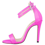 Women’s Summer High Heel Sandals – Classic Buckle Design, Elegant Fairy Style for Prom & Wedding