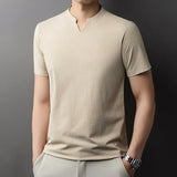 Men's Casual V-Neck T-Shirt - Comfortable for Summer