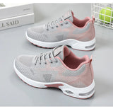 Women's Running Shoes - Breathable Casual Sneakers with Air Cushioning Sole