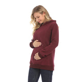 3XL Nursing Maternity Hoodie – Fleece & Front Zipper
